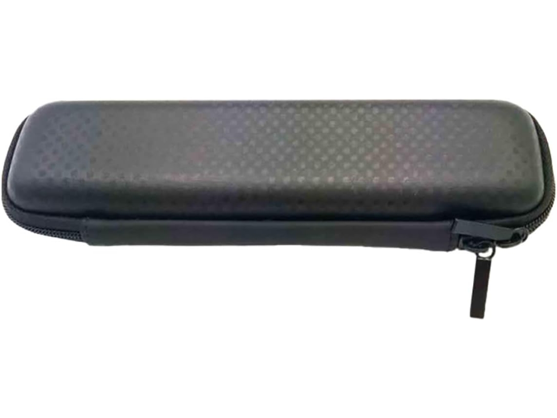 Estojo Preto Em Eva Para Canetas, Com Zíper Duplo, E, Bolsa Prática Para Lápis, Fones De Ouvido E Cabos, Tamanho