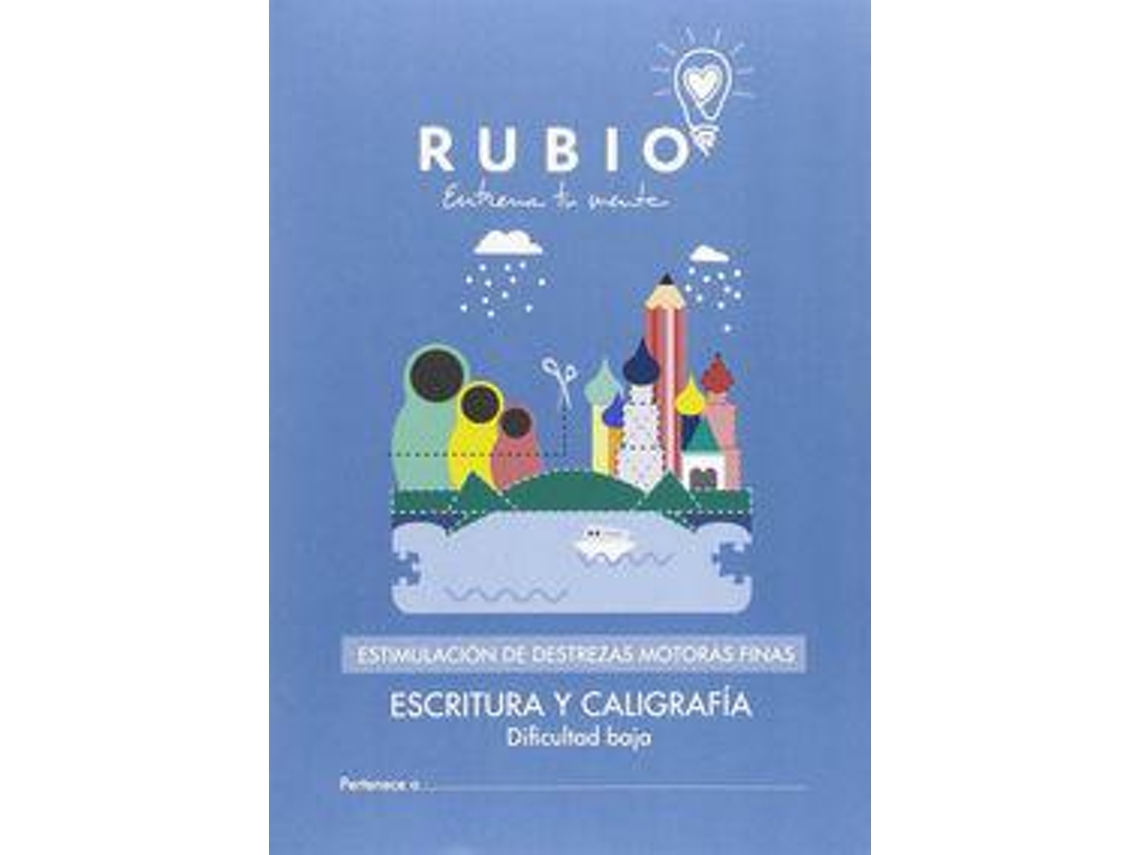 Livro Estimulación de destrezas motoras finas escritura y caligrafía de Fundación Cuadernos Rubio (Espanhol)