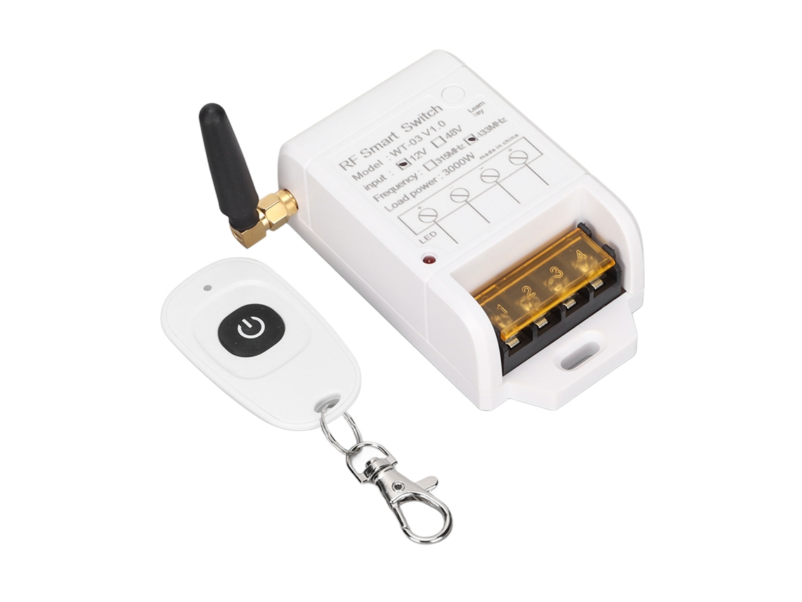 Interruptor RF EOOCOO (12v, controle remoto, 433mhz)
