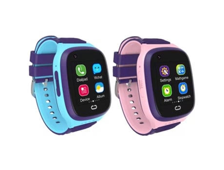 Smartwatch PETHUEL 4G Wifilbs Gps Sos Videochamada Alarme de Zona Notificação de Mensagem Controle Remoto Cerca Eletrônica Lt31 Azulrosa
