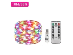 Luzes De Natal Exteriores Luzes De Jardim Usb Com Controle Remoto 5/10m 50/100leds Fio De Cobre Impermeável
