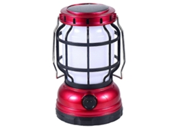 Lanterna Solar Para Acampamento, Luz Led Piscante Com Carregador Portátil De Emergência Olysi Shop (vermelha)
