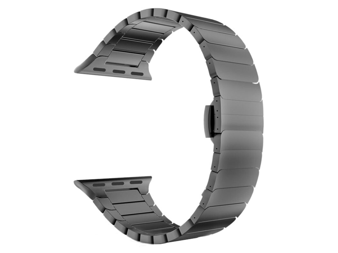 Pulseira compatível de Aço Inoxidável APPLE Watch 42/44/45mm - Preto