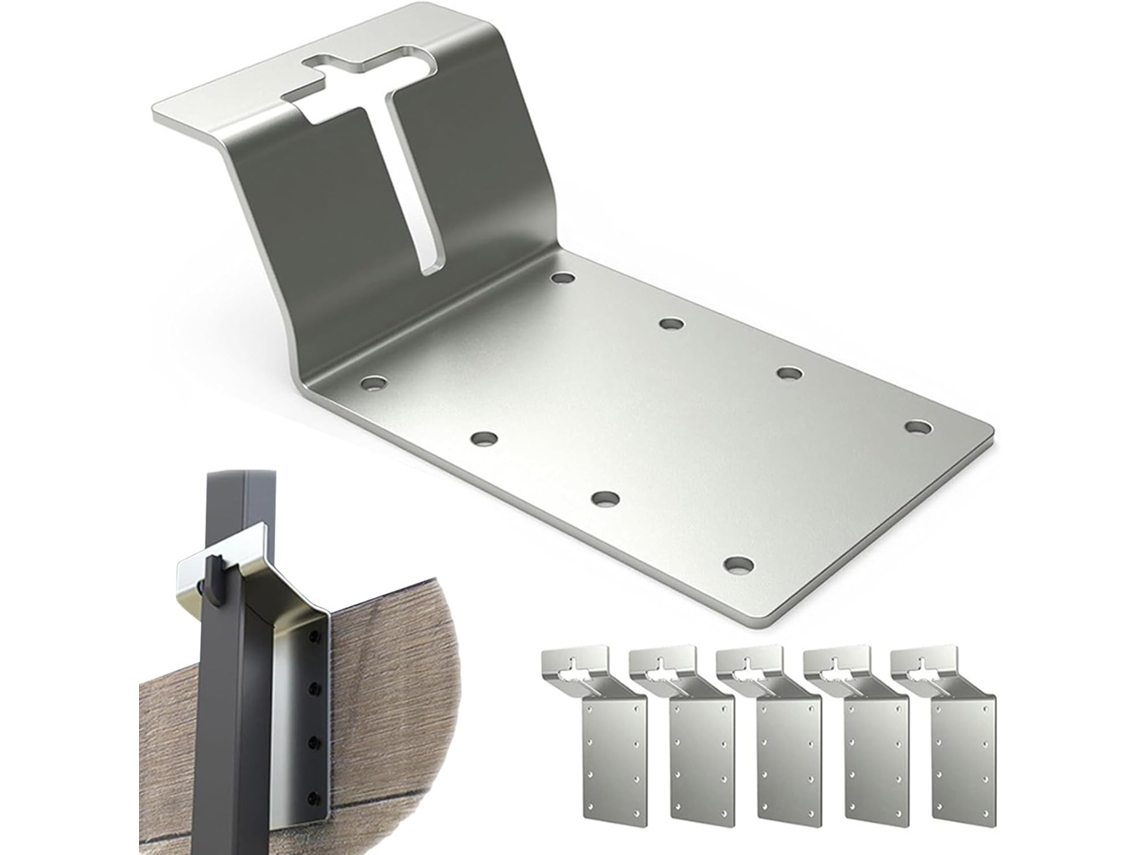 Suporte De Montagem Em Aço Para Poste Em T | Suporte Vertical Para Cargas Pesadas