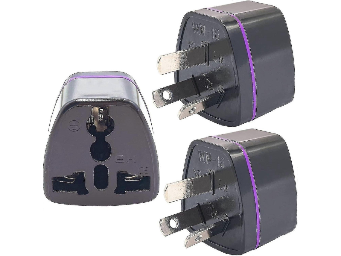 (pacote Com 3) Adaptador De Viagem Austrália Nova Zelândia, Plugue Tipo I, Tomada Universal De 3 Pinos Para