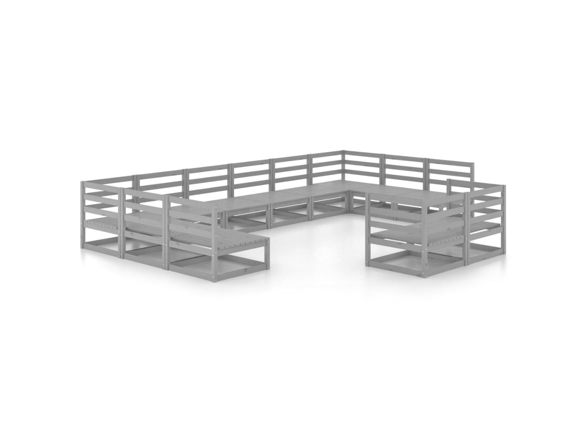 Garden Lounge Set, Garden Lounge Sets Vidaxl Cinzeto Madeira De Pinho (n/a)