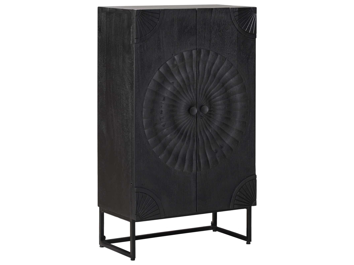 Vidaxl Buffê Preto 55 X 30 X 95 Cm
