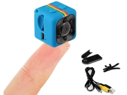 Mini câmera espiã 960p HD sem fio com visão noturna e detecção de movimento, ideal para esportes, casa e escritório, azul Bestvite