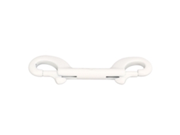 Gancho De Mergulho De Duas Pontas Com Fecho Rápido Em Aço Inoxidável 316 Para Bcd 100mm Branco