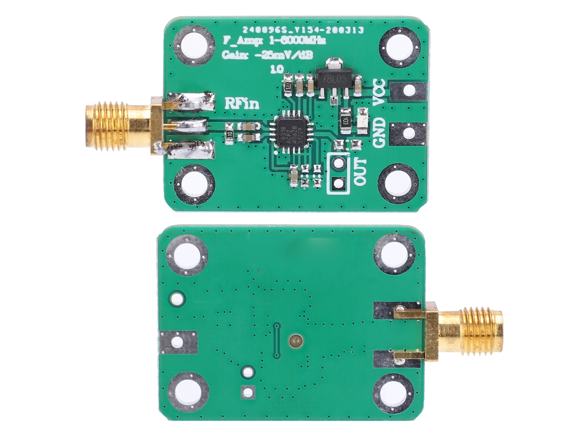 Placa detectora logarítmica RF AD8318 1-8000MHz, acessório de componentes eletrônicos