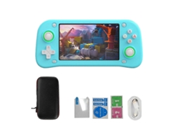 Console de Jogos Portátil Retrô Xf43 com Tela Ips 4,3 Polegadas, Azul. GOKOCO