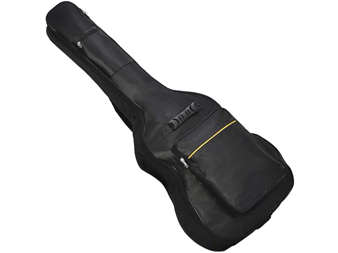 Estojo para Violão Clássico, Mochila Acústica com Bolso Externo e Alça Acolchoada e Impermeável para Violões Elétricos, Preto_yu AQUAFORGE