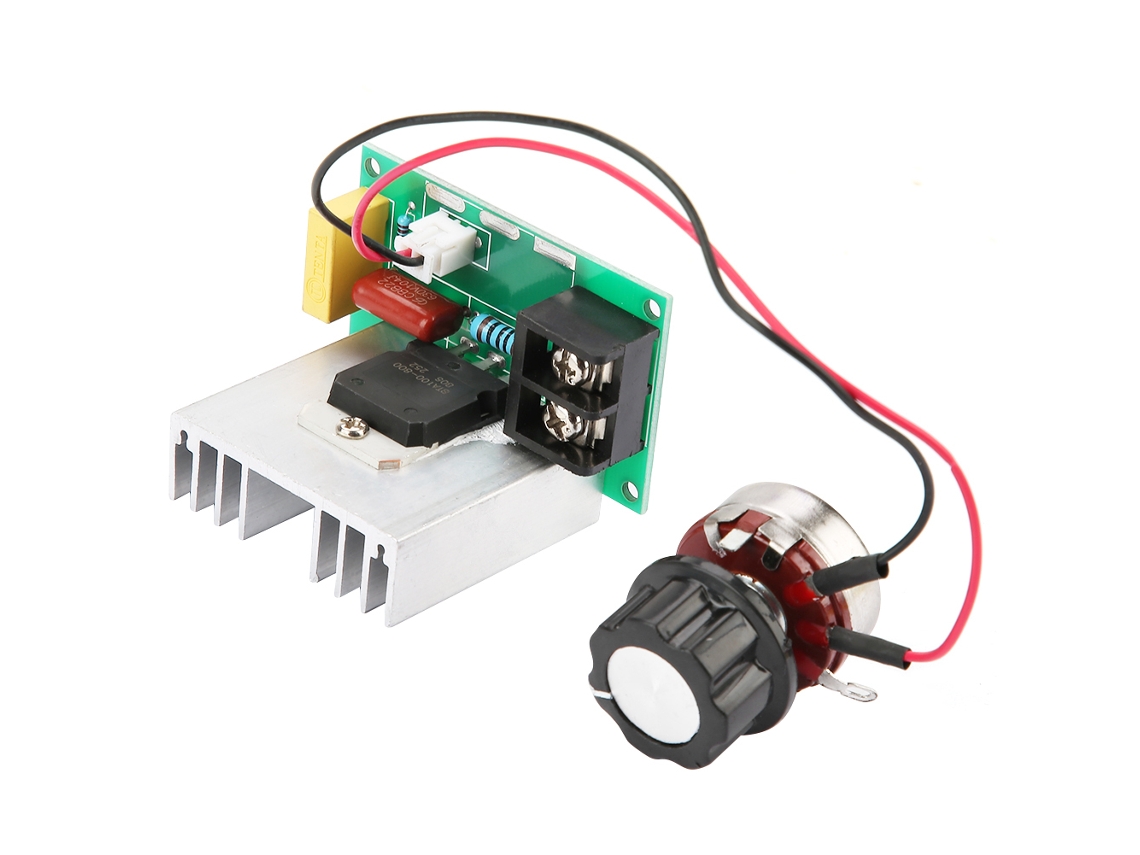 Controlador de Velocidade de Motor AC S/MARCA, 0-220V, 8000W, com proteção contra picos