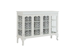Aparador DKD HOME DECOR DKD Home Decor 142,5 x 40,5 x 101,5 cm Abeto Cristal Branco