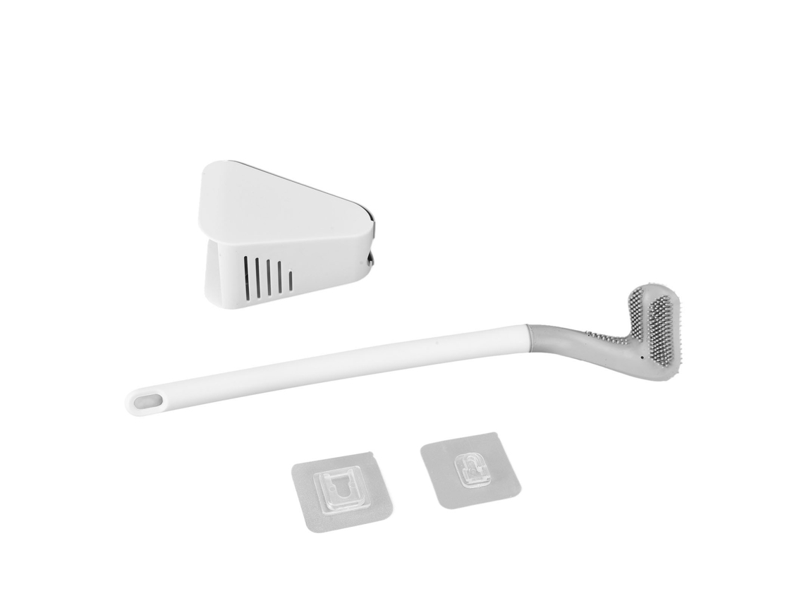 Escova de Vaso Sanitário de Golfe Pendurável com Cabo Longo Limpeza 360° Branco S/MARCA