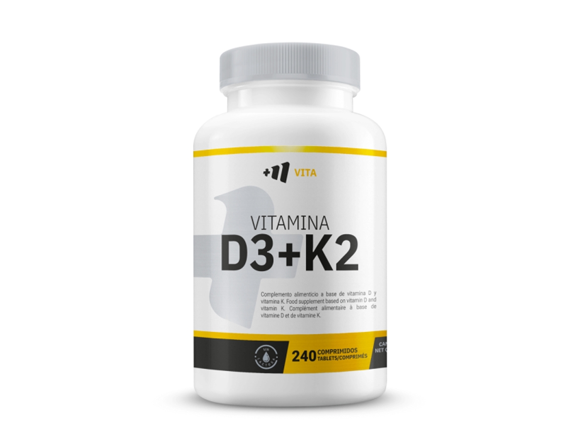 Vitamin D3 + K2 - 240 Tablets De Masmusculo Supplements