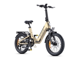 L20 3.0 Boost Bicicleta Elétrica Dobrável 20 Bateria Removível 48v13.5ah Autonomia 100km Freio A Disco Hidráulico, Dourado Engwe