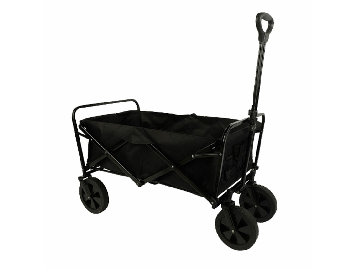 Carrito Multiusos Plegável Marbueno Aço 150 Kg Preto Jardim, Praia E Camping 86x50x59 Cm