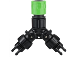 Kit Adaptador De Irrigação Por Gotejamento 4 Vias, 2 Peças Plástico,
