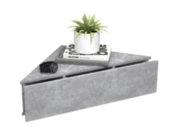 Mesa De Cabeceira Canto Gaveta Parede Vcm Madeira Cinzento
