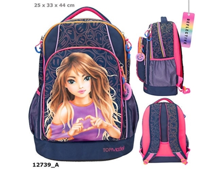 Mochila Escolar Night Light Estilo Y Seguridad para La Vuelta a Clase