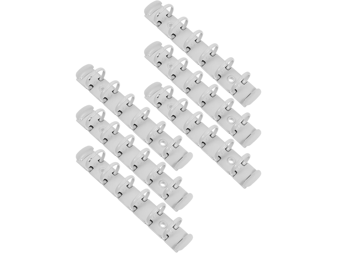 Conjunto de aros metálicos Zerodeko A7 com 6 fios, mecanismo de corrente com clipes metálicos de 2 cm, compatível com