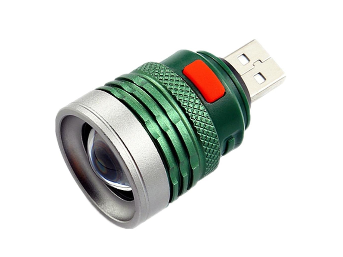 Lanterna Usb Com 3 Modos De Zoom, Alimentada Por Interface Usb, Ideal Para Presentear Crianças