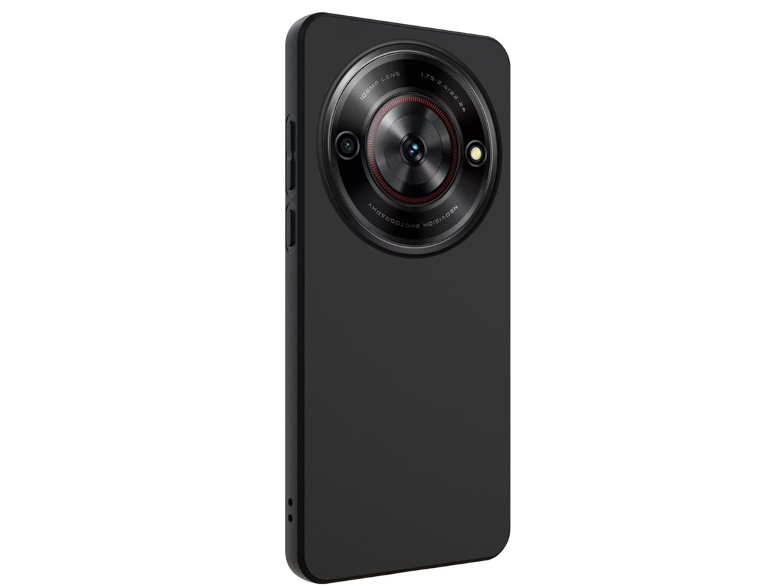 Lurelia Kit Capa Tpu Gel Para Zte Blade A75 (5g), Vidro Temperado 2d Para Ecrã, Preta