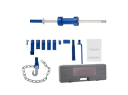 Conjunto de Extrator Amassados 14 em 1, Martelo Deslizante, para Reparar Carro, Estrutura Reparação com Saco Transporte, Barra Extensão e Punho