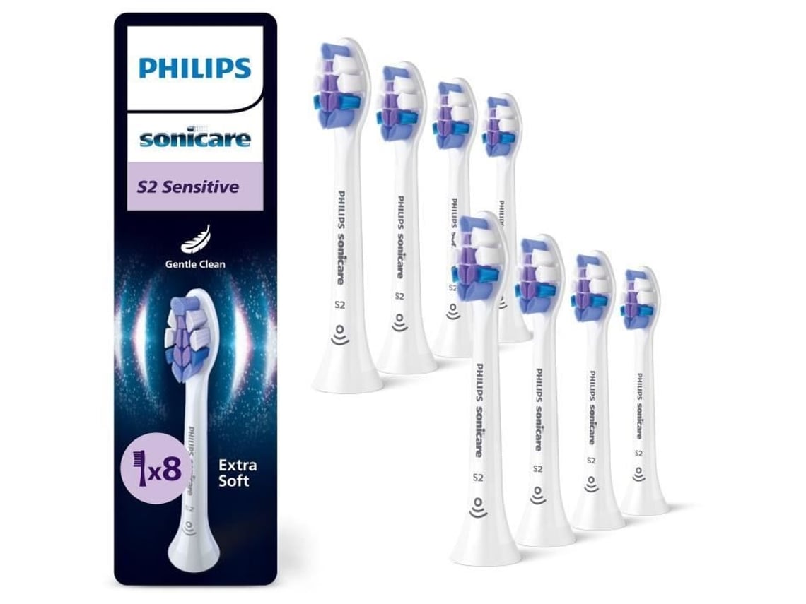 Conjunto De 8 Cabeçotes De Escova Philips Hx6058/87 S2 Branco