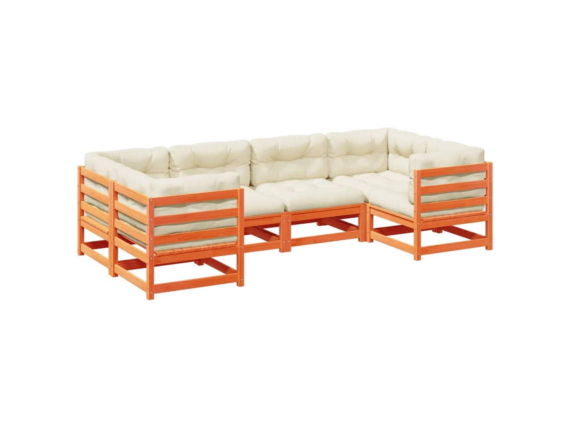 Garden Sofa Set, Garden Sofa Sets Vidaxl Marrom Madeira De Pinho (n/a)