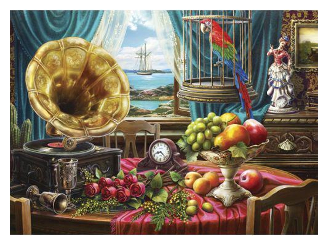 Puzzle Anatolian Fruta e Gramofone de 1000 Peças