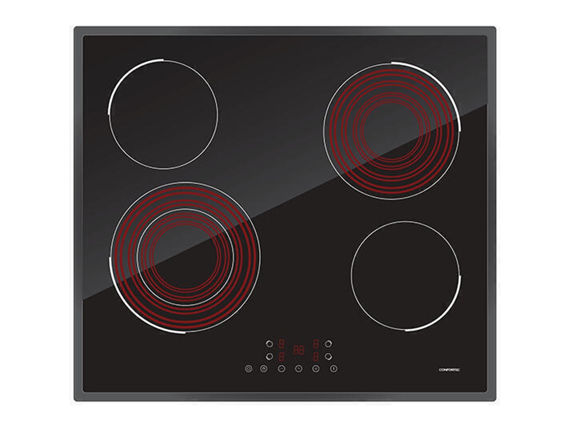 Placa Vitro 4 Zonas 6400w CONFORTEC