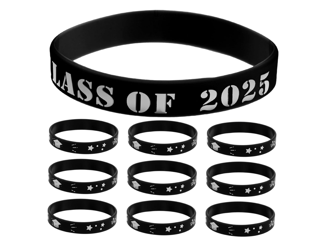 Pulseiras De Formatura Tehaux Para A Turma 2025, 20 Peças, Em Silicone, Confortáveis E Uma Lembrança Memorável Para A