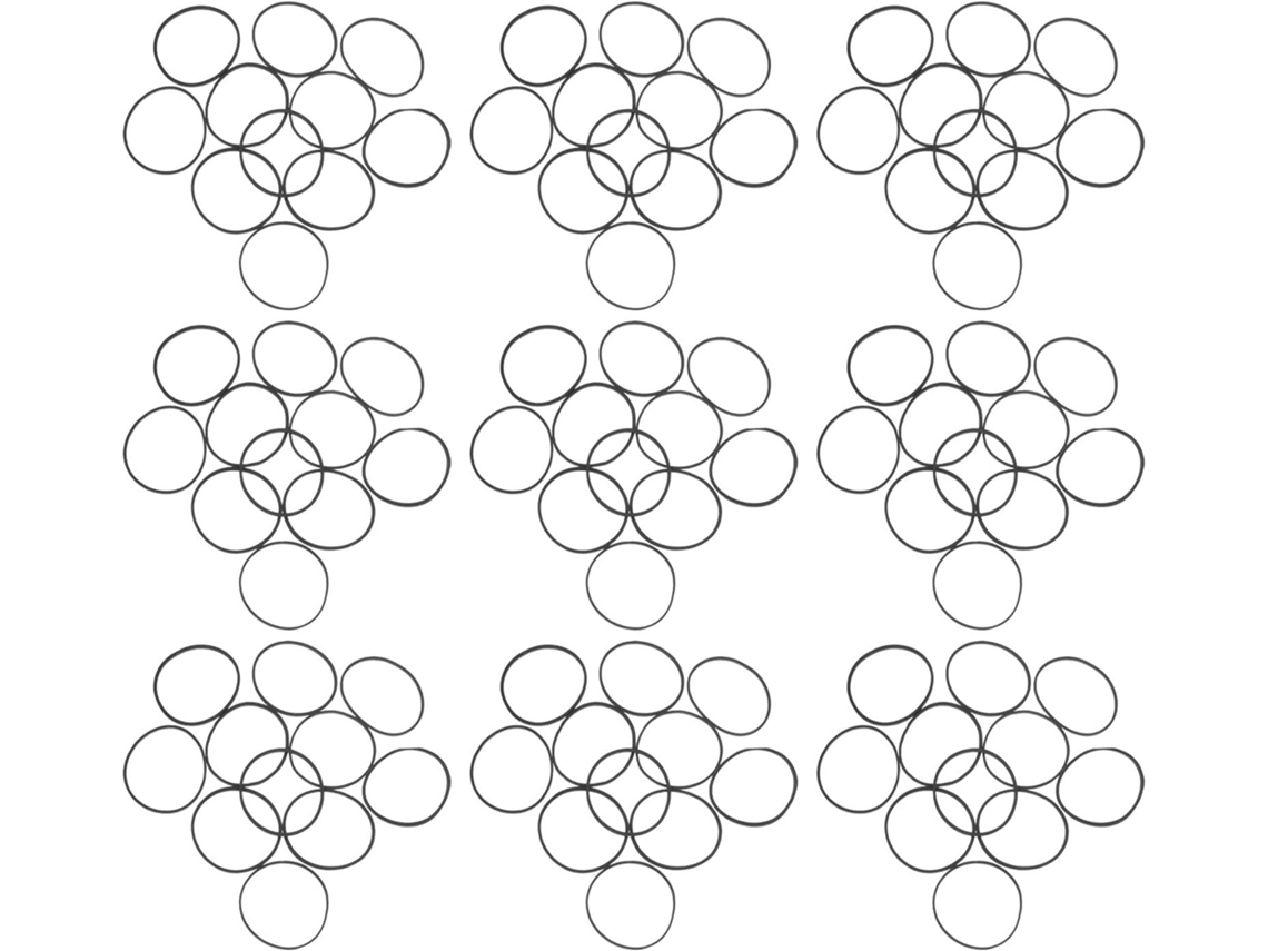 Elásticos leves com alta elasticidade e firmeza, 1600g, para organização doméstica e armazenamento interno.