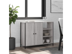 Vidaxl Aparador 100x33x75 Cm Derivados De Madeira Cinzento Sonoma