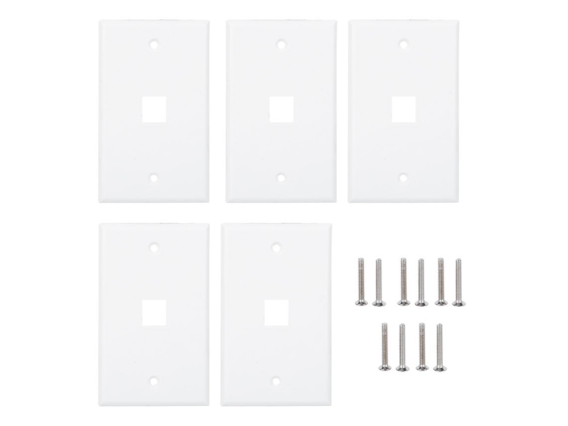 Conjunto de 5 Tampas para Tomada Ethernet RJ45 BRILVIBERA