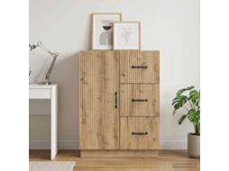 Vidaxl Buffet Carvalho Arttisan 66 X 34,5 X 87 Cm Derivados De Madeira