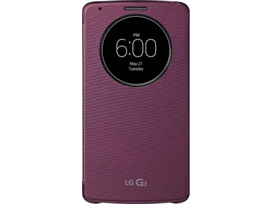 Capa com tampa e janela básica LG g3 Roxo