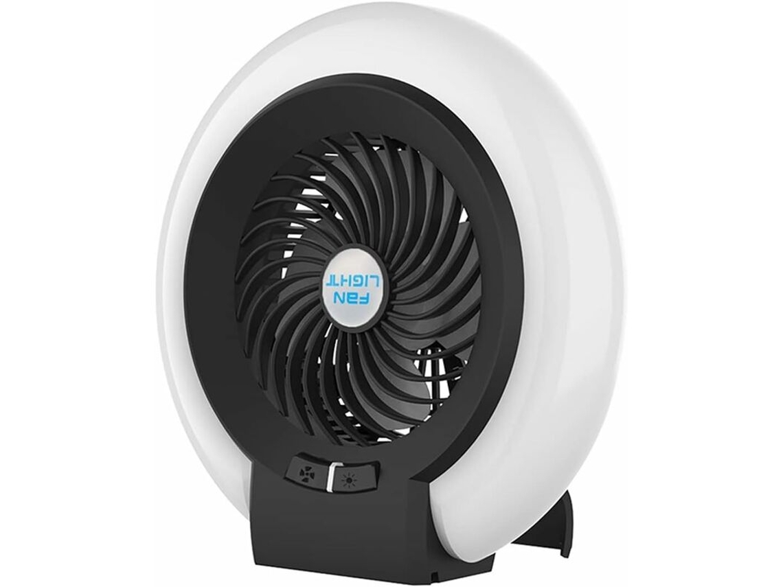 Ventilador de Acampamento 2 em 1 Lâmpada 6000K 3600Mah Iluminação Elétrica Multifuncional Suspensa À Prova D'Água Carregamento Usb Luz Noturna Portáti