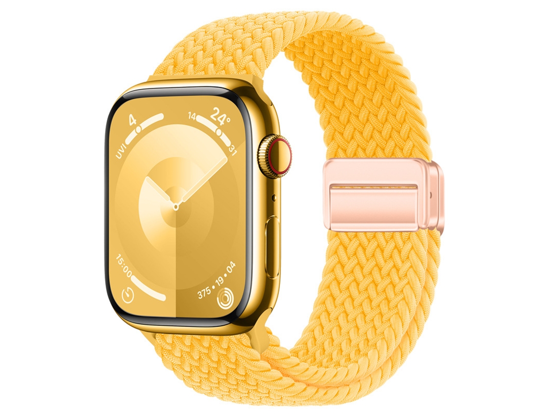 Bracelete Para Apple Watch 38/40/41/42mm Amarelo Cuich
