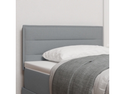 Cabecero Diseño Líneas Gris Claro 100 cm Tela