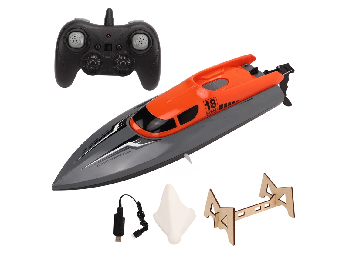 2026zentro-barco De Controle Remoto 2.4ghz Motor Duplo De Alta Velocidade 30km/h Impermeável Abs Para Piscina Rio