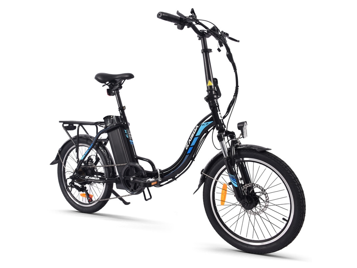 Bicicleta Elétrica KAISDA K7 250W 13Ah 80Km 20 Preto
