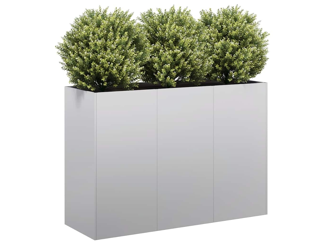 Vidaxl Planter 120x40x80 Cm Aço Galvanizado