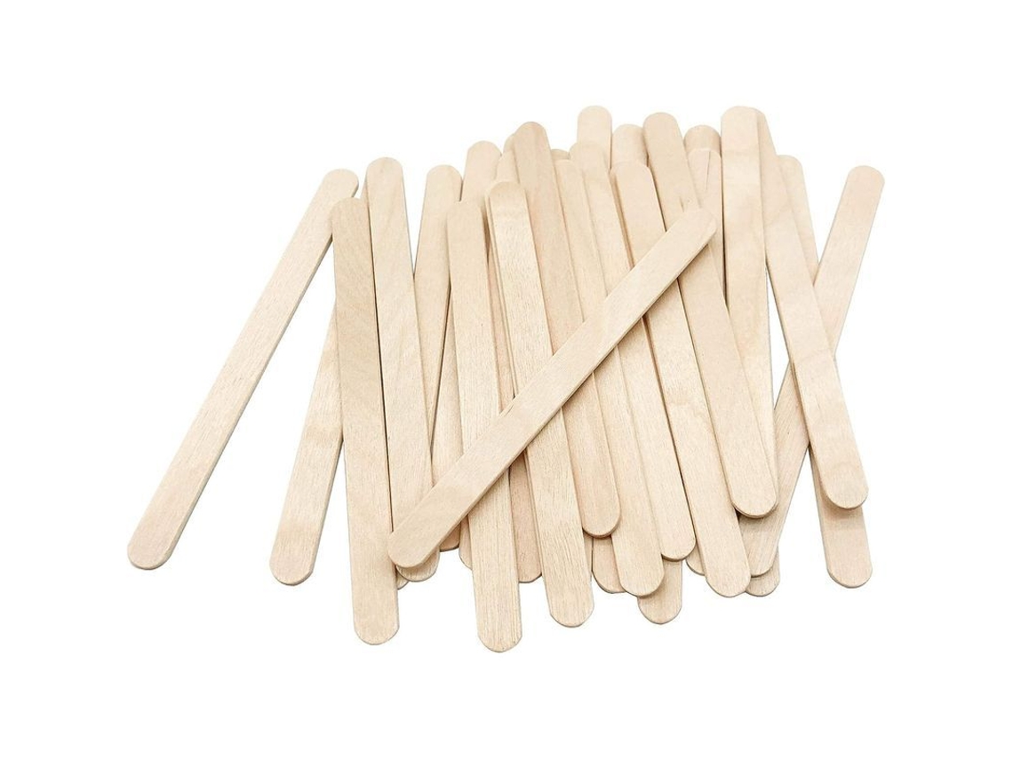 2026 200 Palitos de Madeira para Manufaturas e Sorvetes, 11,4 Cm de Comprimento, Palitos Naturais para Diy