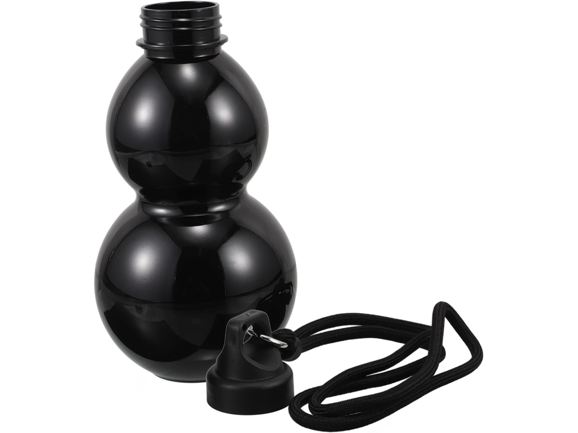 De Água Esportiva Em Formato De Cabaça, 800ml, Em Plástico Preto, Com Alça De Transporte, Ideal Para Exercícios, Gokoco