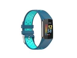 Bracelete de Smartwatch para Fitbit Charge 5 Azul Verde VENISYMLIS