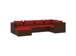 Garden Lounge Set, Garden Lounge Sets Vidaxl Marrom Rattan / Vime (n/a)