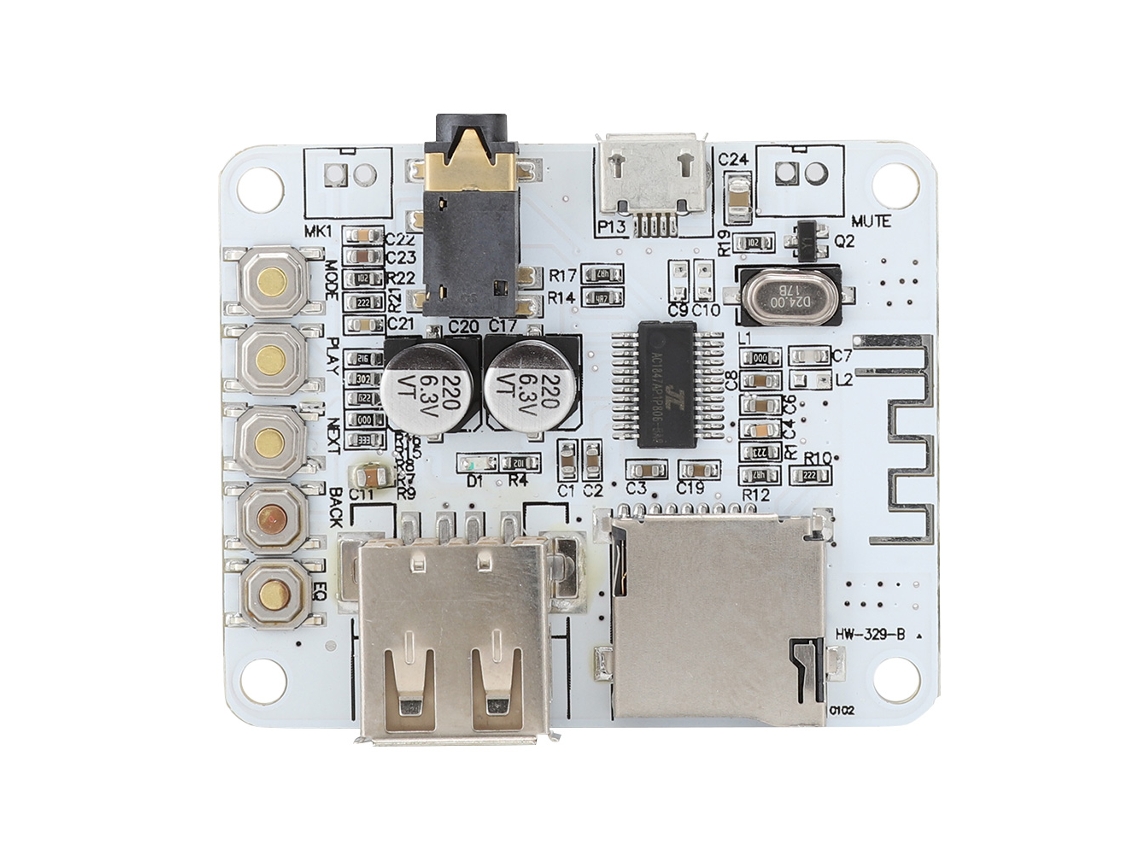 Módulo De Decodificação Bluetooth Mp3 Com Amplificador, Receptor De Áudio, Suporta Usb E Cartão Tf Hw-3298